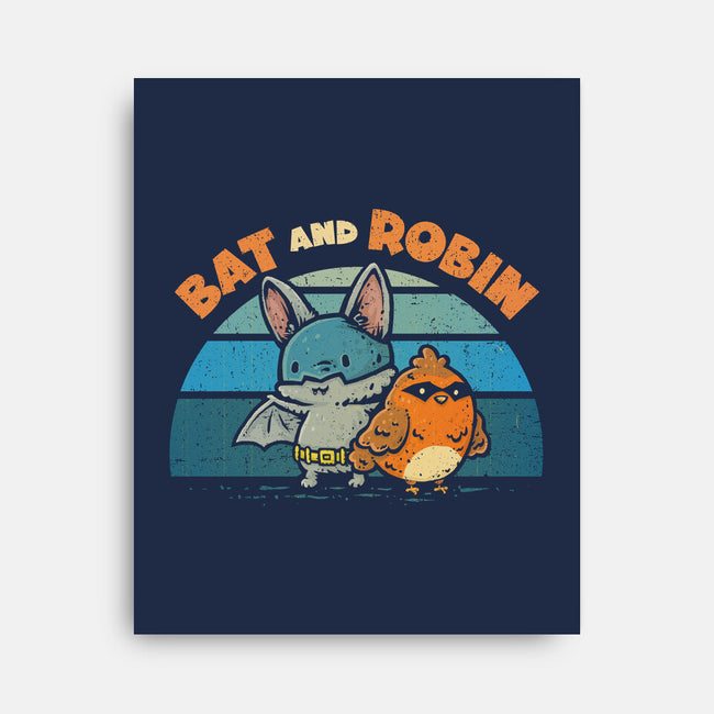 Bat And Robin-None-Stretched-Canvas-kg07