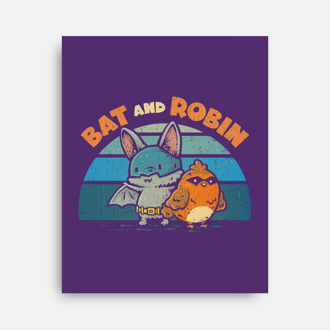 Bat And Robin-None-Stretched-Canvas-kg07