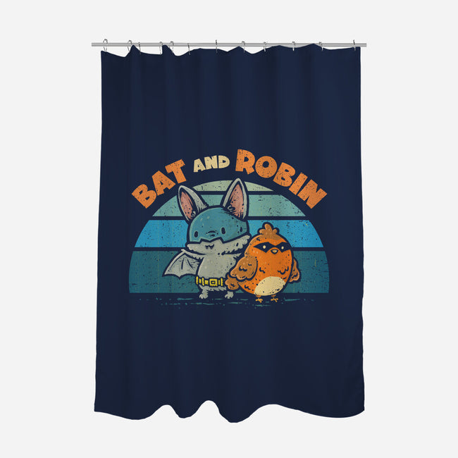 Bat And Robin-None-Polyester-Shower Curtain-kg07