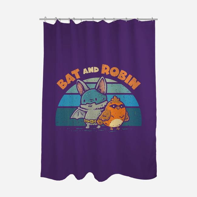 Bat And Robin-None-Polyester-Shower Curtain-kg07