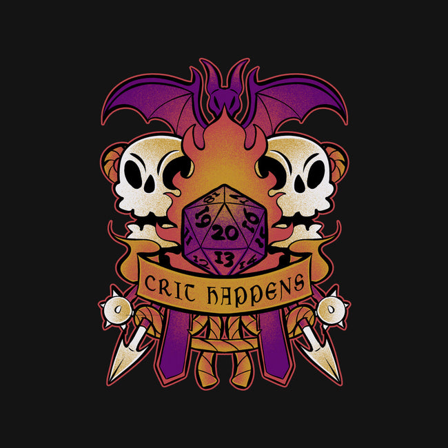 Crit Happens Sometimes-Womens-Fitted-Tee-FunkVampire