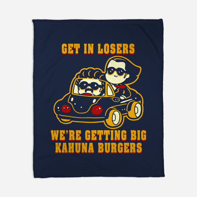 Burgers Fiction-None-Fleece-Blanket-naomori