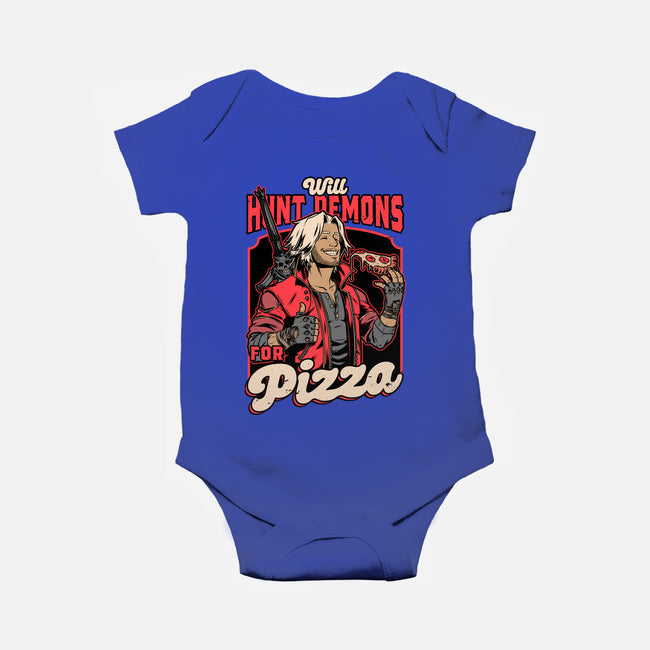 Devil Hunter Game Pizza-Baby-Basic-Onesie-Studio Mootant