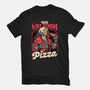 Devil Hunter Game Pizza-Mens-Basic-Tee-Studio Mootant