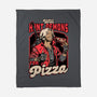 Devil Hunter Game Pizza-None-Fleece-Blanket-Studio Mootant