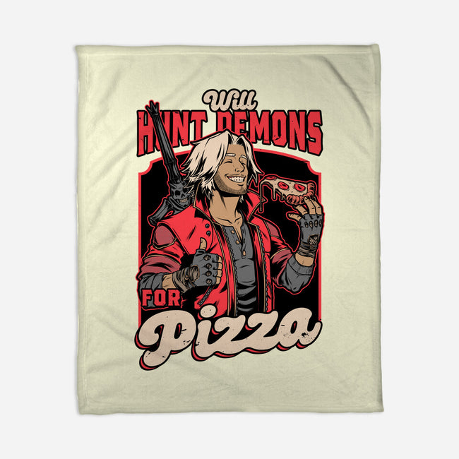 Devil Hunter Game Pizza-None-Fleece-Blanket-Studio Mootant