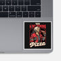 Devil Hunter Game Pizza-None-Glossy-Sticker-Studio Mootant