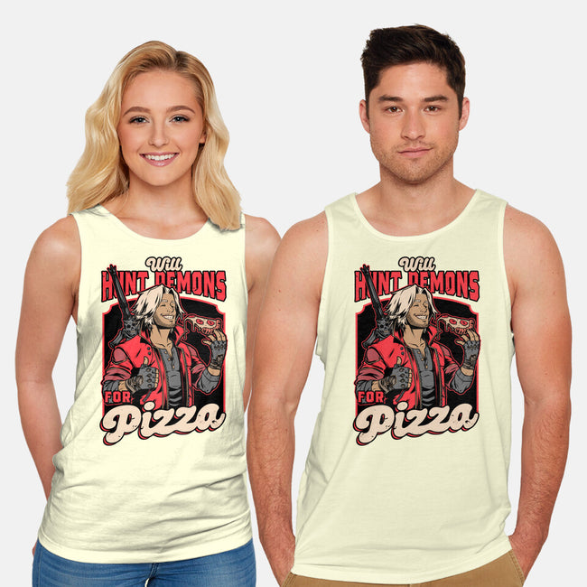 Devil Hunter Game Pizza-Unisex-Basic-Tank-Studio Mootant