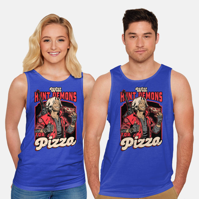 Devil Hunter Game Pizza-Unisex-Basic-Tank-Studio Mootant