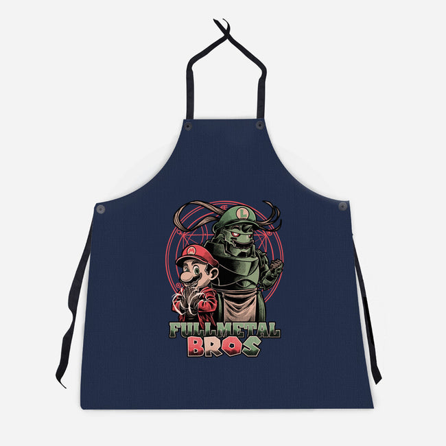 Anime Game Brothers-Unisex-Kitchen-Apron-Studio Mootant