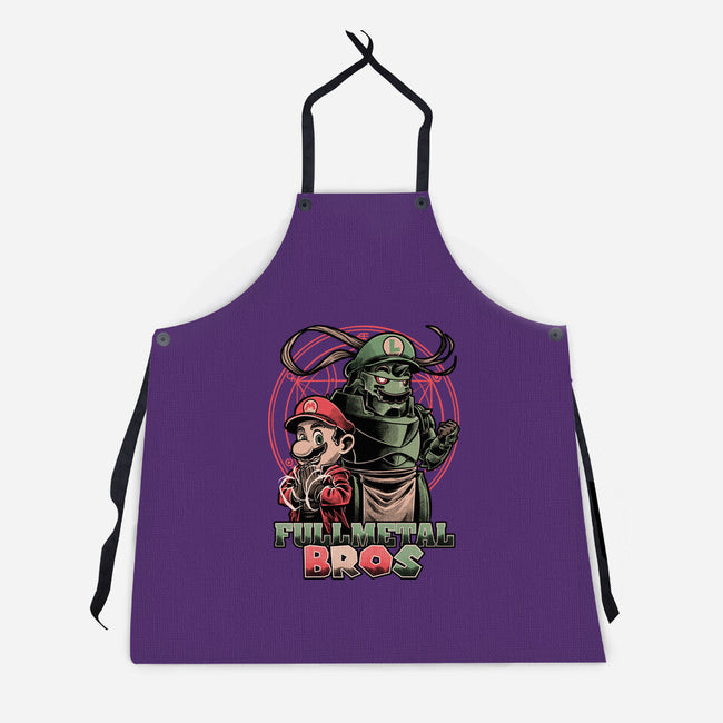 Anime Game Brothers-Unisex-Kitchen-Apron-Studio Mootant