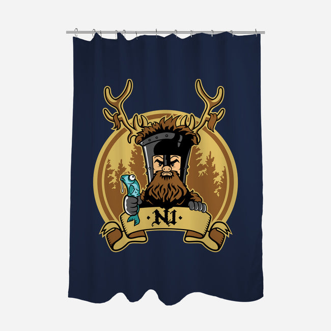 Ni Knight-None-Polyester-Shower Curtain-demonigote