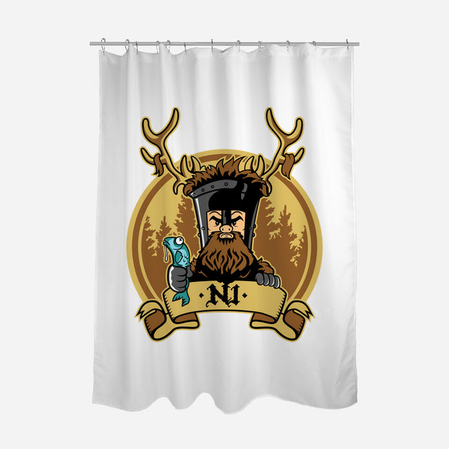 Ni Knight-None-Polyester-Shower Curtain-demonigote