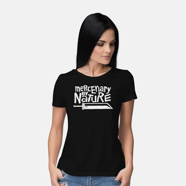 Mercenary By Nature-Womens-Basic-Tee-demonigote