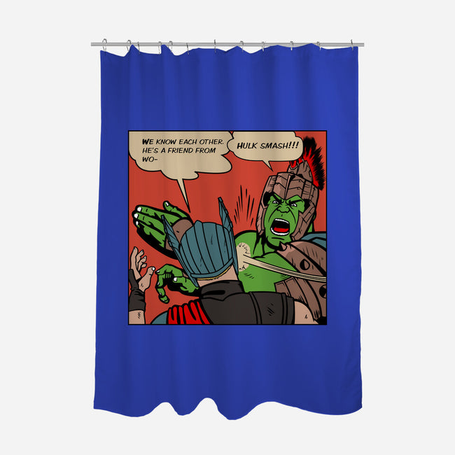 He's A Friend-None-Polyester-Shower Curtain-demonigote