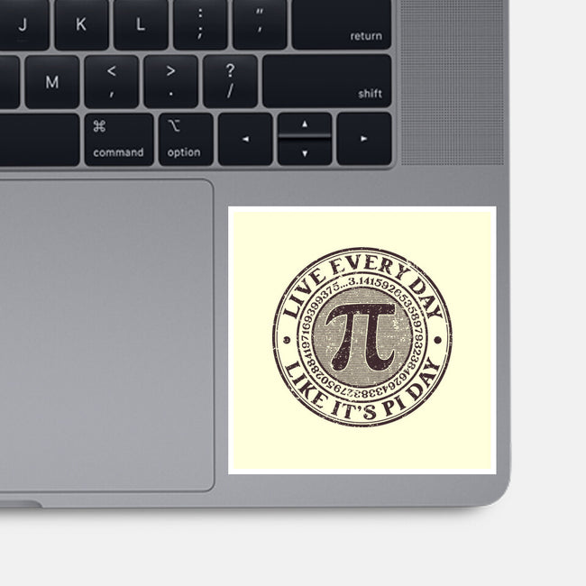 Vintage Pi Day-None-Glossy-Sticker-retrodivision