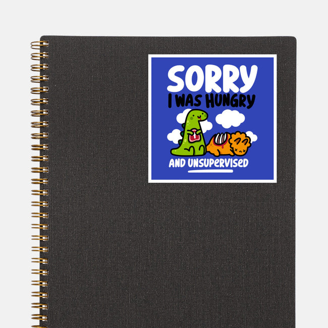 Sorry I Was Hungry-None-Glossy-Sticker-demonigote