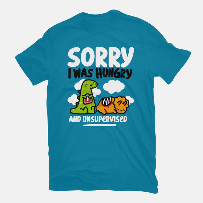 Sorry I Was Hungry-Womens-Basic-Tee-demonigote