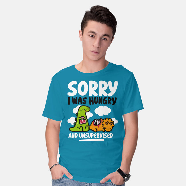 Sorry I Was Hungry-Mens-Basic-Tee-demonigote