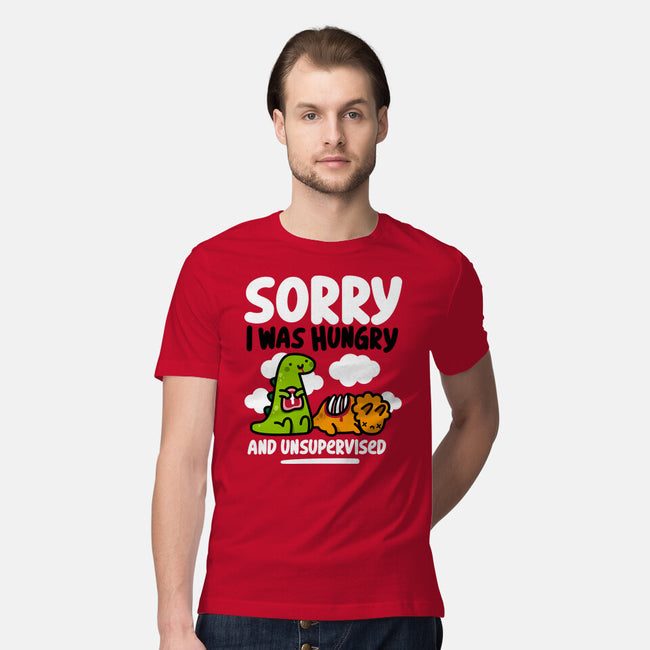 Sorry I Was Hungry-Mens-Premium-Tee-demonigote