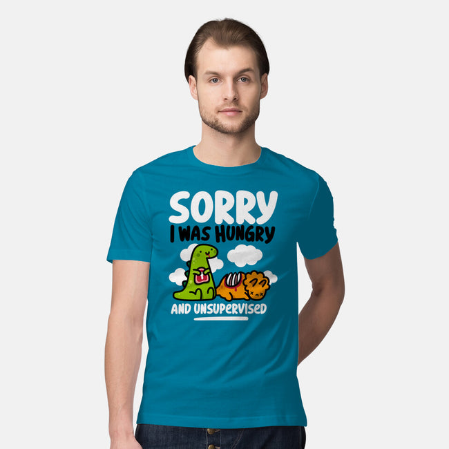 Sorry I Was Hungry-Mens-Premium-Tee-demonigote