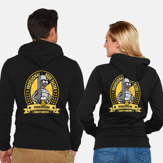 Professional Beer Taster-Unisex-Zip-Up-Sweatshirt-erion_designs