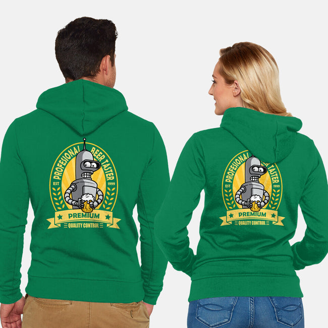 Professional Beer Taster-Unisex-Zip-Up-Sweatshirt-erion_designs