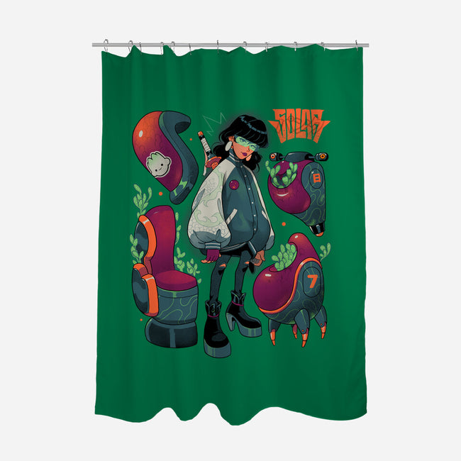 Succulent Plants-None-Polyester-Shower Curtain-Bruno Mota