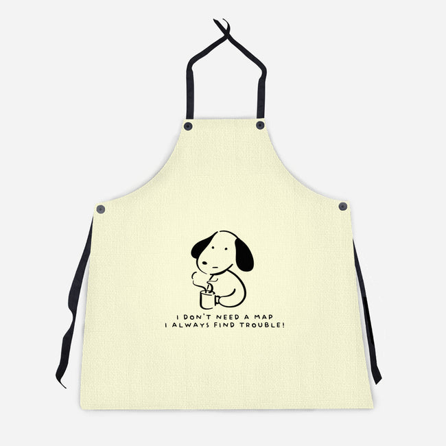 I Don't Need A Map-Unisex-Kitchen-Apron-FunkVampire