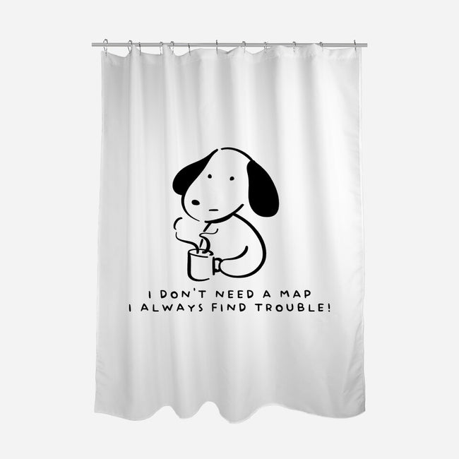 I Don't Need A Map-None-Polyester-Shower Curtain-FunkVampire