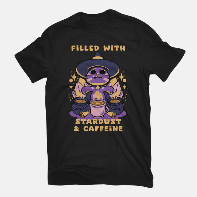 Filled With Stardust And Caffeine-Youth-Basic-Tee-FunkVampire