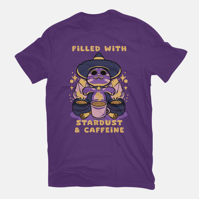 Filled With Stardust And Caffeine-Youth-Basic-Tee-FunkVampire