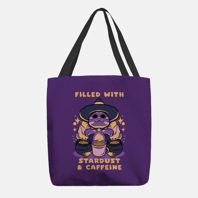 Filled With Stardust And Caffeine-None-Basic Tote-Bag-FunkVampire