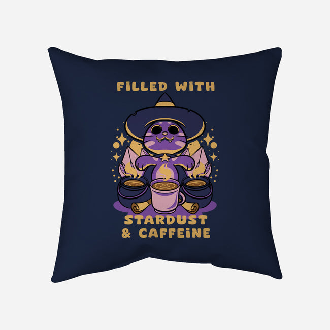 Filled With Stardust And Caffeine-None-Removable Cover w Insert-Throw Pillow-FunkVampire