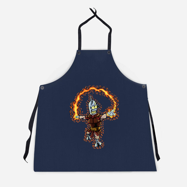 Fire Bender-Unisex-Kitchen-Apron-nickzzarto