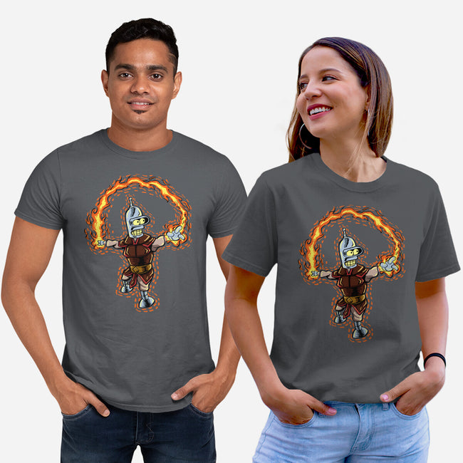 Fire Bender-Unisex-Basic-Tee-nickzzarto