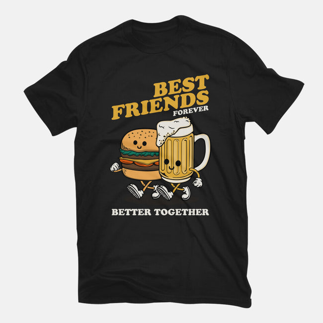 Best Foodie Friends Forever-Unisex-Basic-Tee-Melonseta