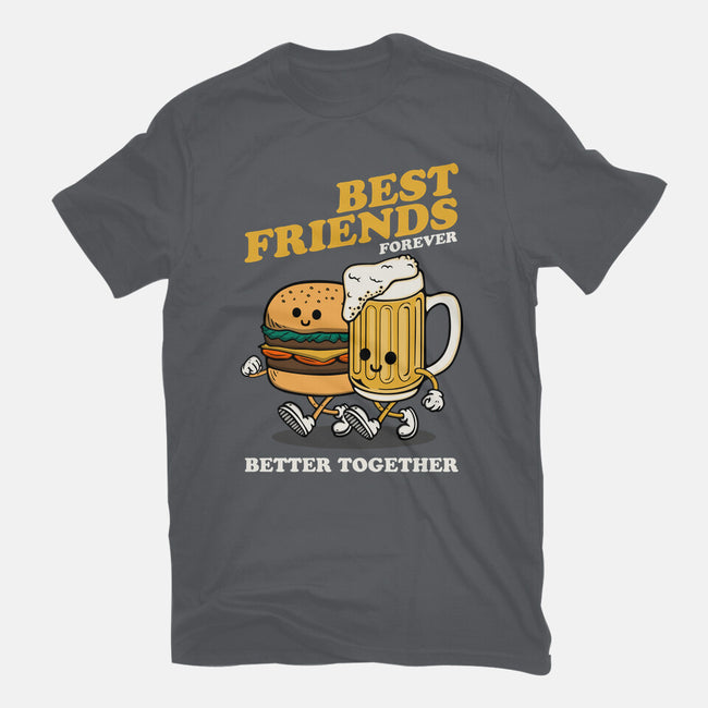 Best Foodie Friends Forever-Womens-Basic-Tee-Melonseta