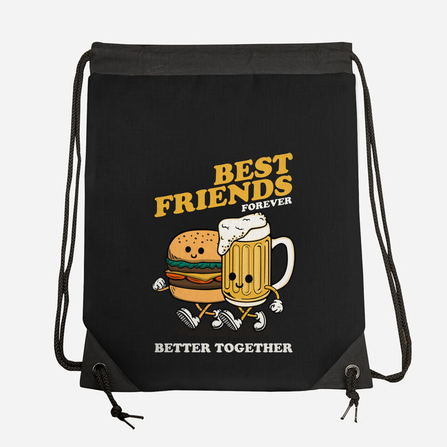 Best Foodie Friends Forever-None-Drawstring-Bag-Melonseta