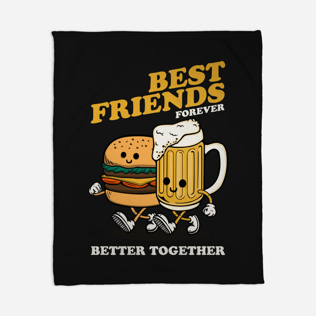 Best Foodie Friends Forever-None-Fleece-Blanket-Melonseta