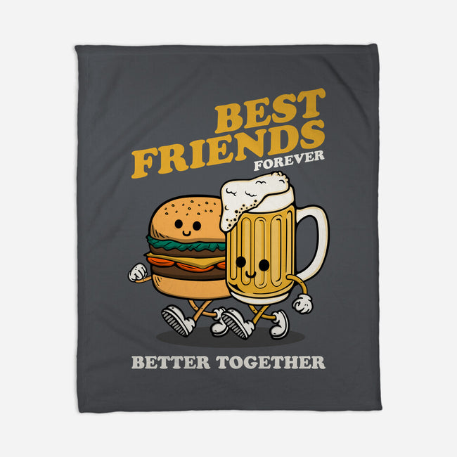 Best Foodie Friends Forever-None-Fleece-Blanket-Melonseta