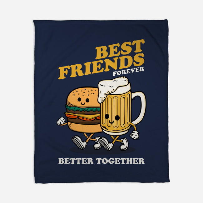 Best Foodie Friends Forever-None-Fleece-Blanket-Melonseta