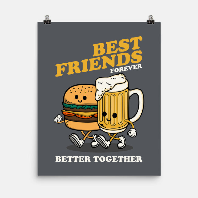 Best Foodie Friends Forever-None-Matte-Poster-Melonseta