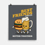 Best Foodie Friends Forever-None-Matte-Poster-Melonseta