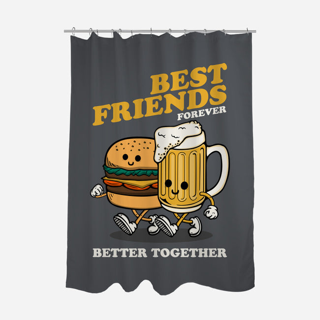 Best Foodie Friends Forever-None-Polyester-Shower Curtain-Melonseta