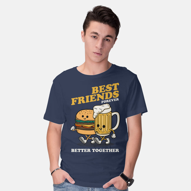 Best Foodie Friends Forever-Mens-Basic-Tee-Melonseta