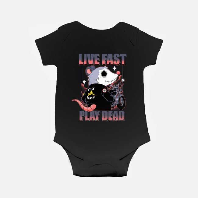 Live Fast Play Dead-Baby-Basic-Onesie-Tri haryadi