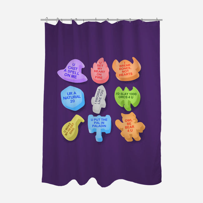 RPG Candy-None-Polyester-Shower Curtain-Aarons Art Room