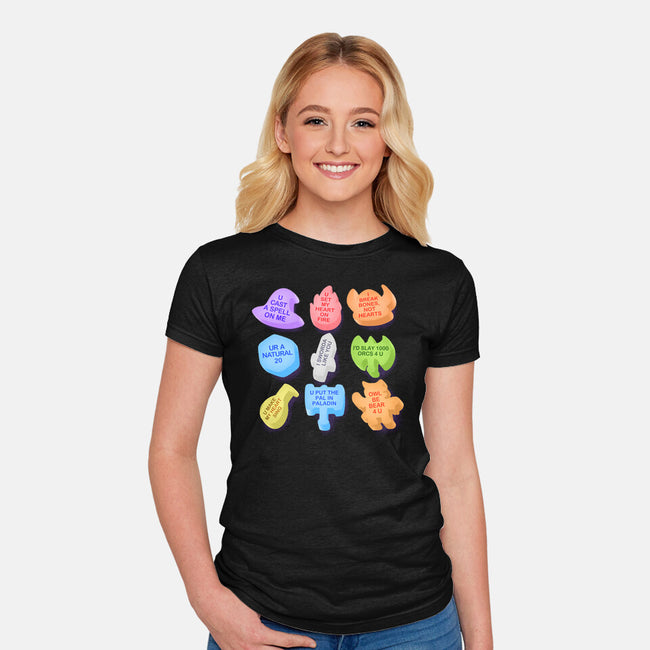 RPG Candy-Womens-Fitted-Tee-Aarons Art Room