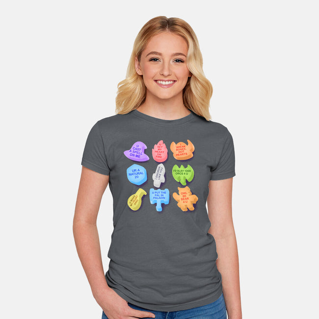 RPG Candy-Womens-Fitted-Tee-Aarons Art Room